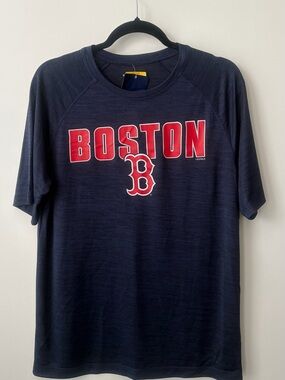 MLB Boston Red Sox - Navy and Red Short-Sleeve Crewneck Tee